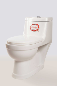 توالت فرنگی ایساتیس مدل ملینا (درب دوبل اسلیم)